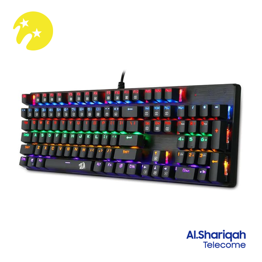 Redragon K208 Mechanical keyboard with Rainbow backlight conflict free 104 keys Wired USB Gaming keyboard |